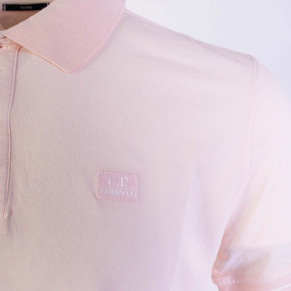 Pink Piquet Cotton C.P. Company Polo Shirt