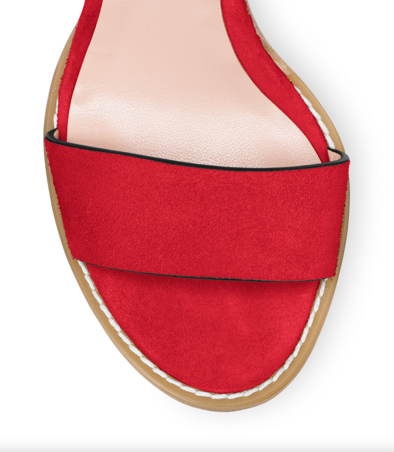 Red Leather Sandal