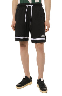 Black Polyester Short