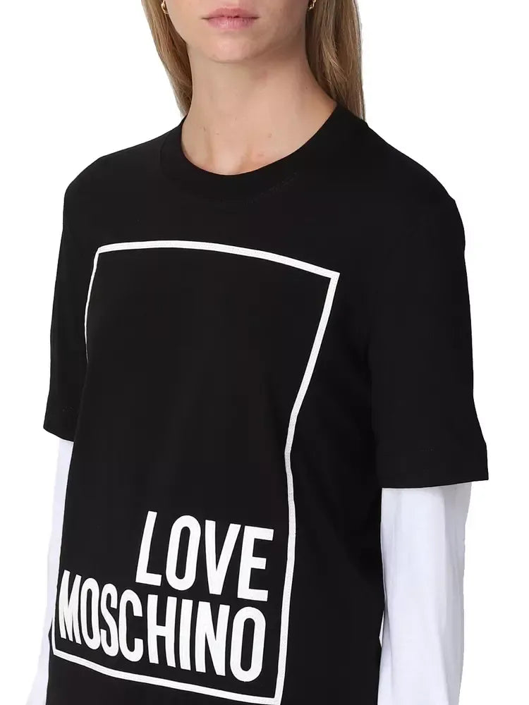 Black Cotton Tops & T-Shirt