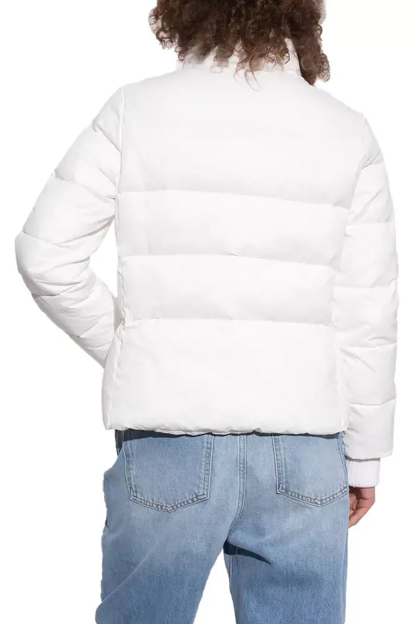 White Nylon Jackets & Coat