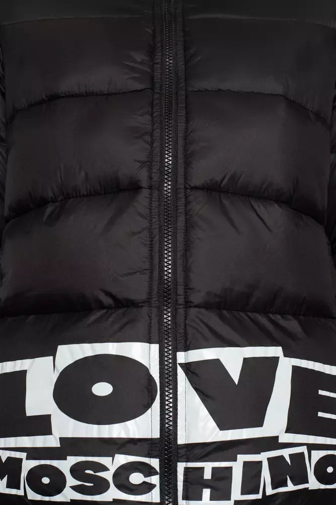 Black Nylon Jackets & Coat