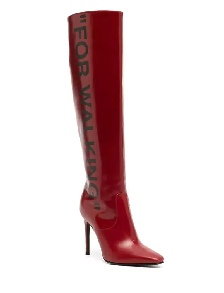 Red Leather Boot