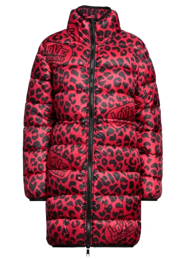 Red Polyester Jackets & Coat