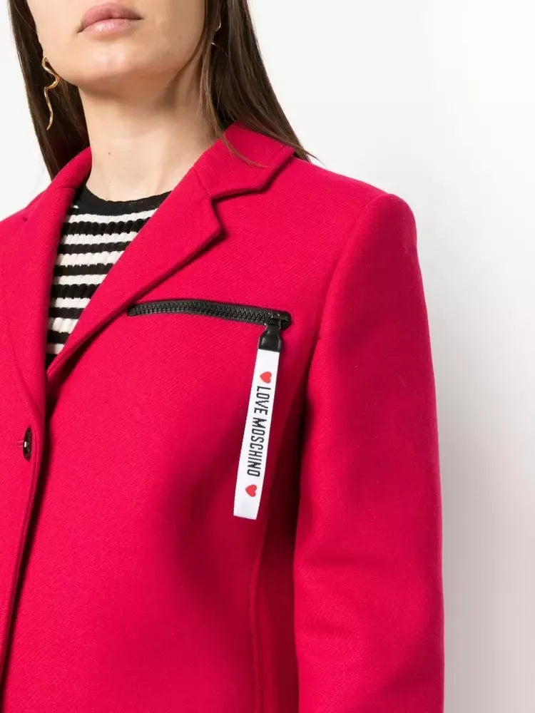 Red Wool Jackets & Coat