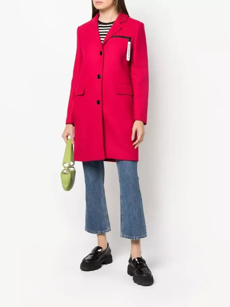 Red Wool Jackets & Coat