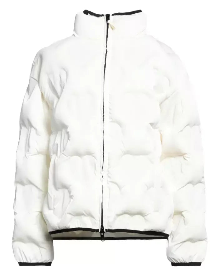 White Polyester Jackets & Coat