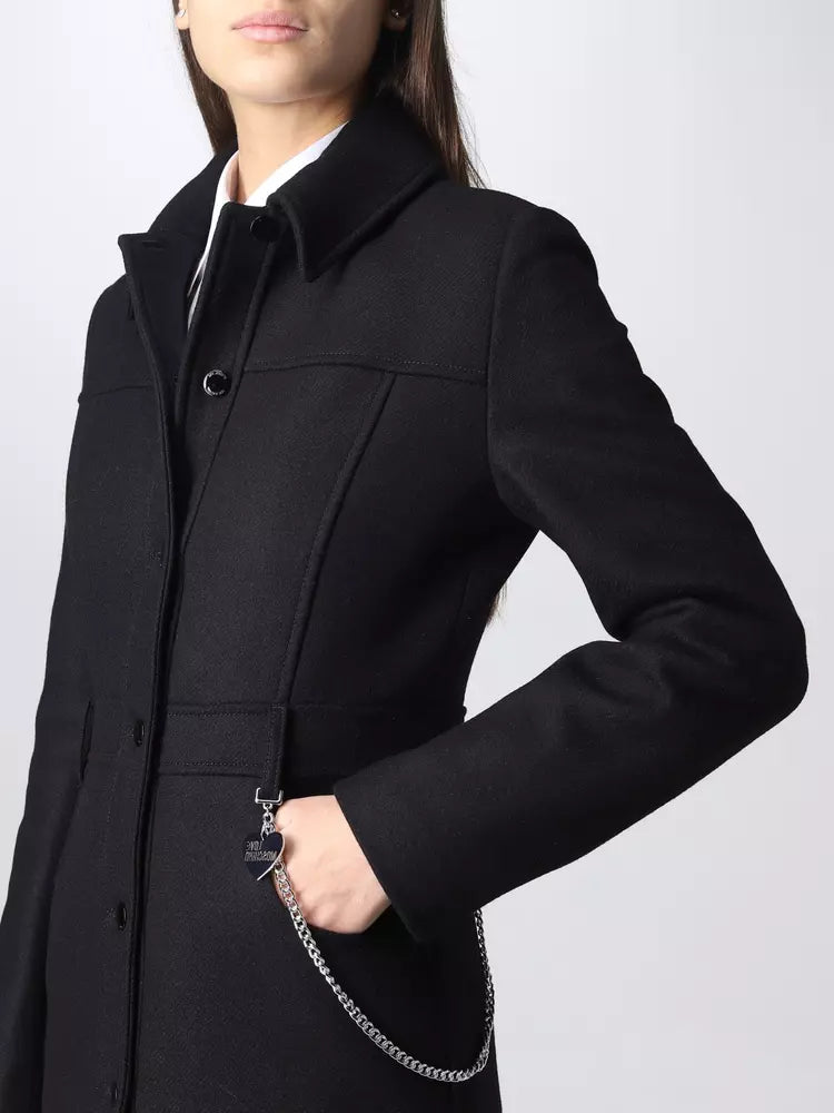 Black Wool Jackets & Coat