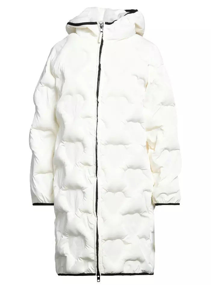 White Polyester Jackets & Coat