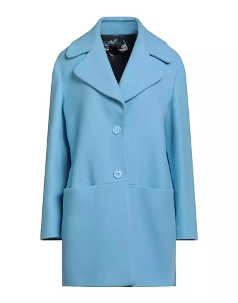 Light Blue Wool Jackets & Coat