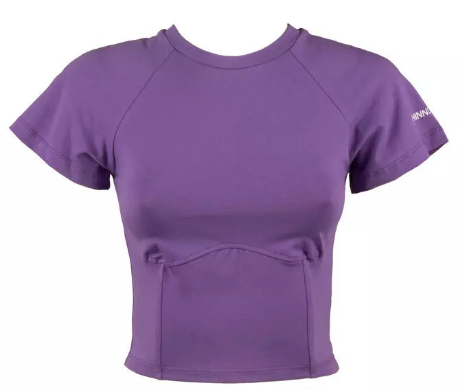 Purple Cotton Tops & T-Shirt