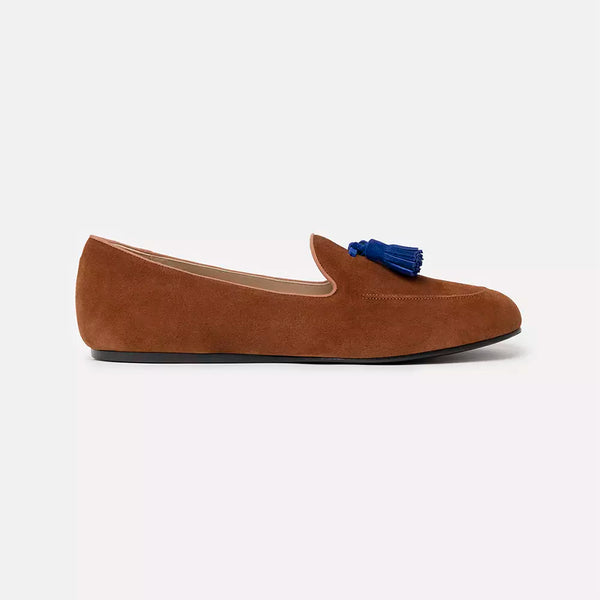 Brown Leather Flat Shoe