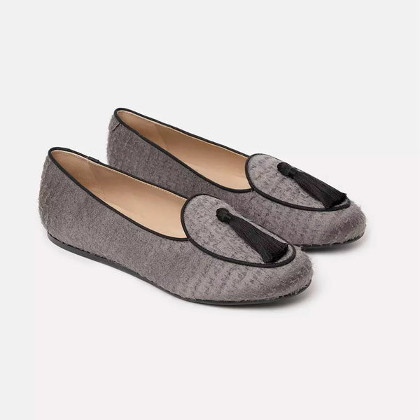 Gray Flat Shoe