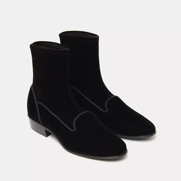 Black Leather Boot