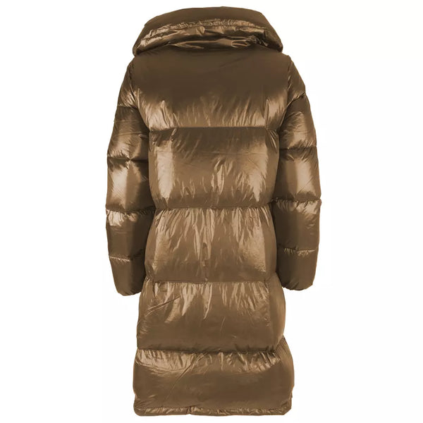 Brown Polyamide Jackets & Coat