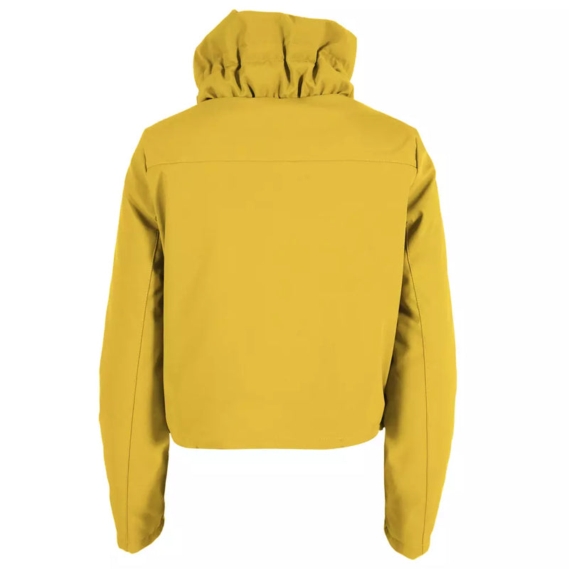 Yellow Polyester Jackets & Coat