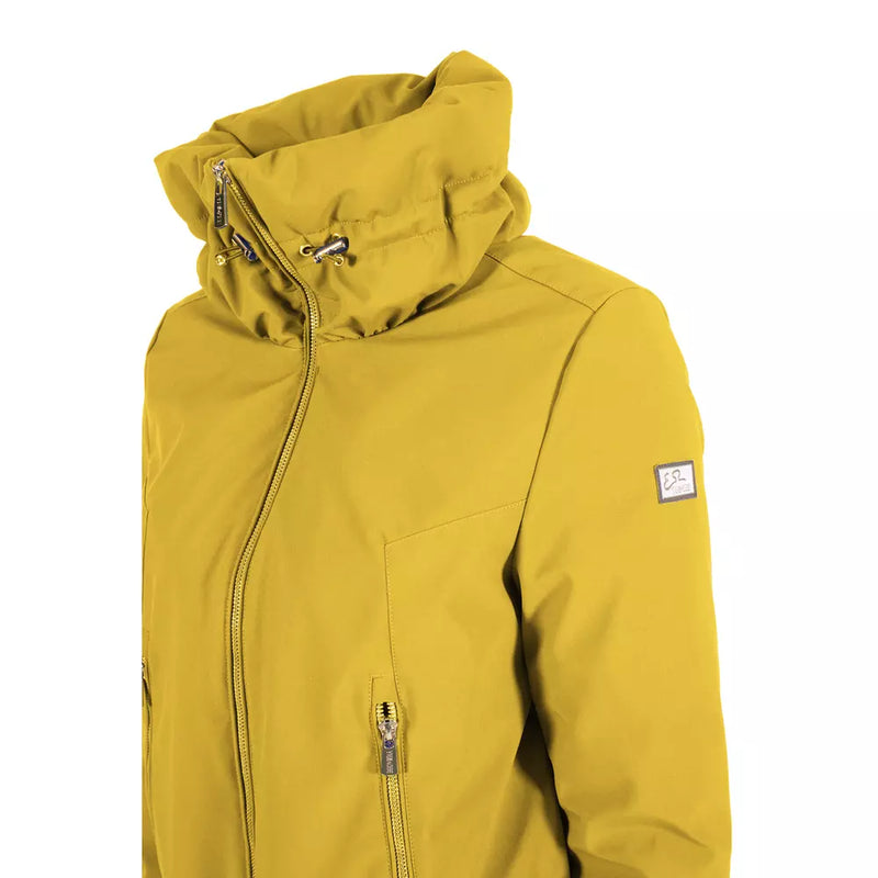 Yellow Polyester Jackets & Coat