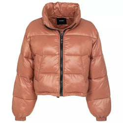 Pink Polyamide Jackets & Coat