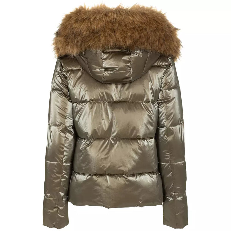 Brown Polyamide Jackets & Coat