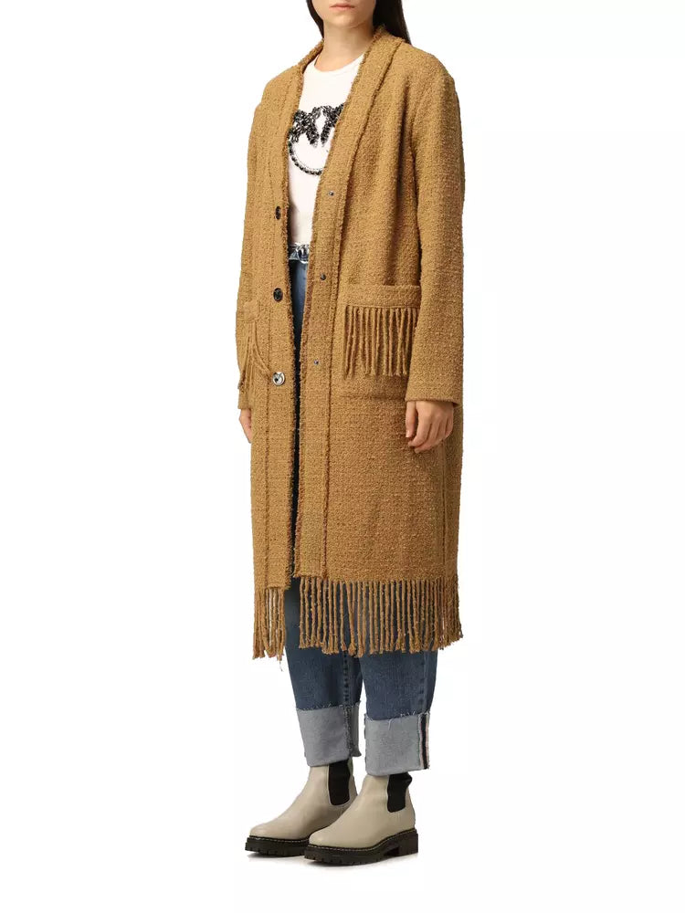 Brown Cotton Jackets & Coat