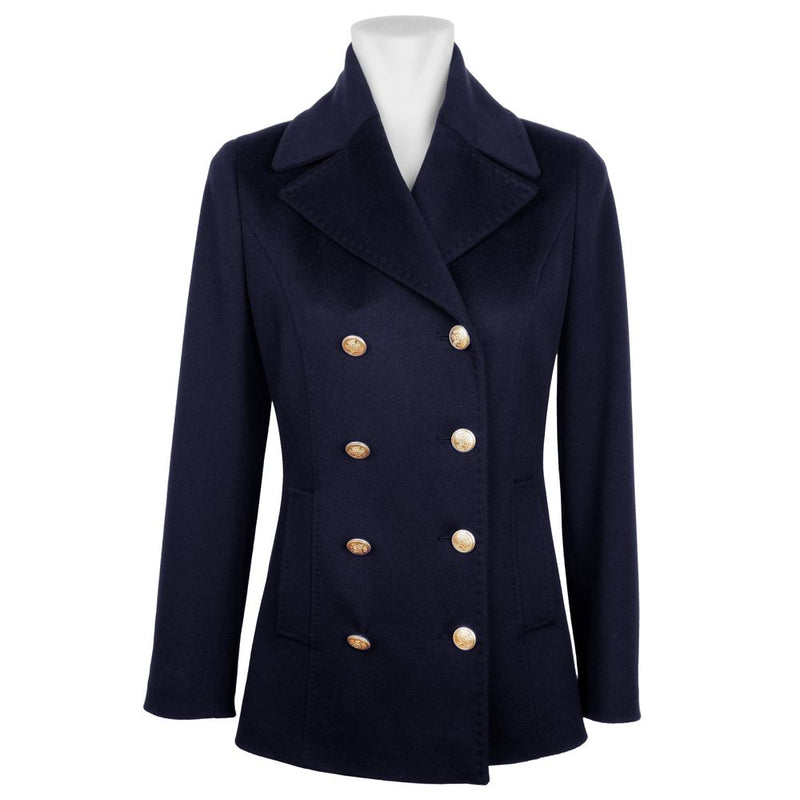 Blue Wool Vergine Jackets & Coat