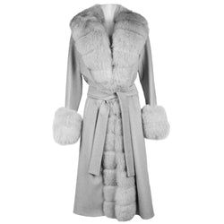 Gray Wool Vergine Jackets & Coat