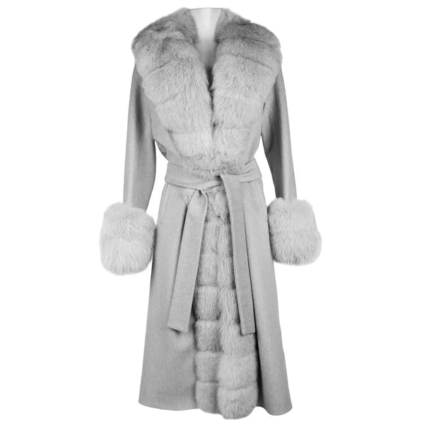 Gray Wool Vergine Jackets & Coat