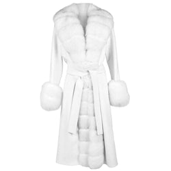 White Wool Vergine Jackets & Coat