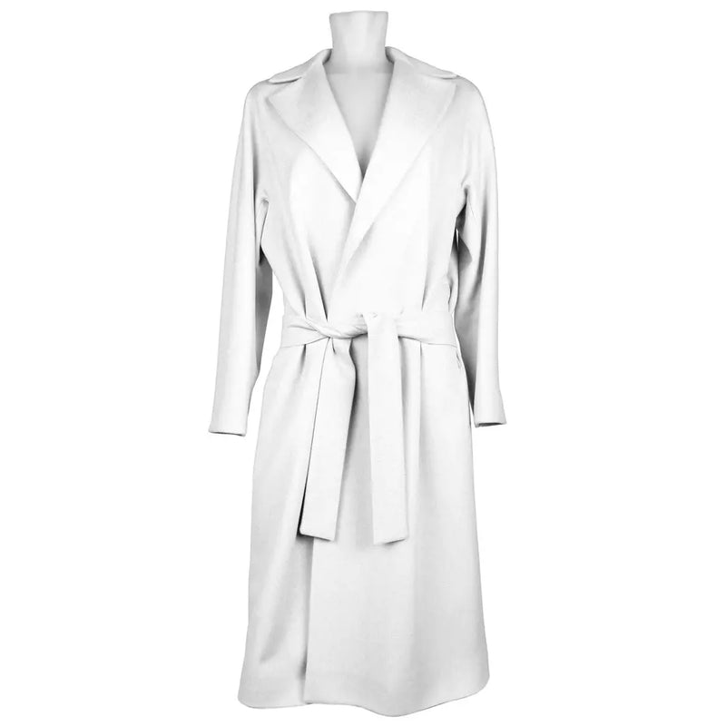 White Wool Vergine Jackets & Coat