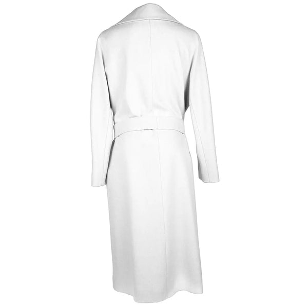 White Wool Vergine Jackets & Coat