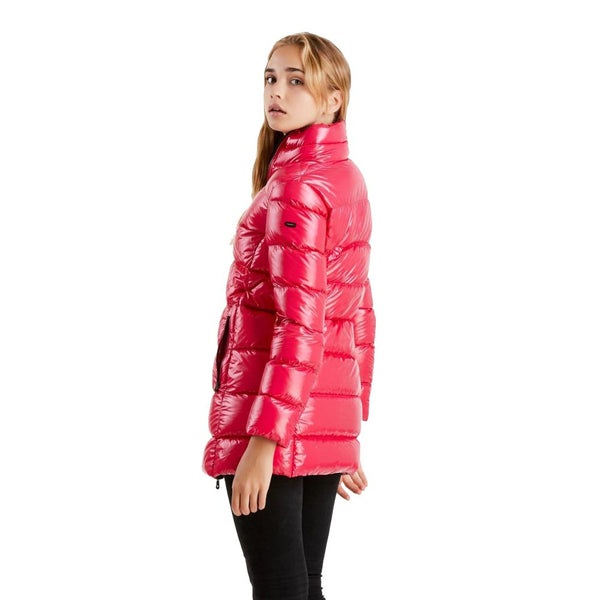 Fuchsia Nylon Jackets & Coat