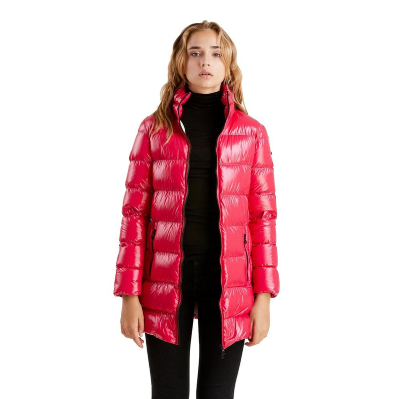 Fuchsia Nylon Jackets & Coat