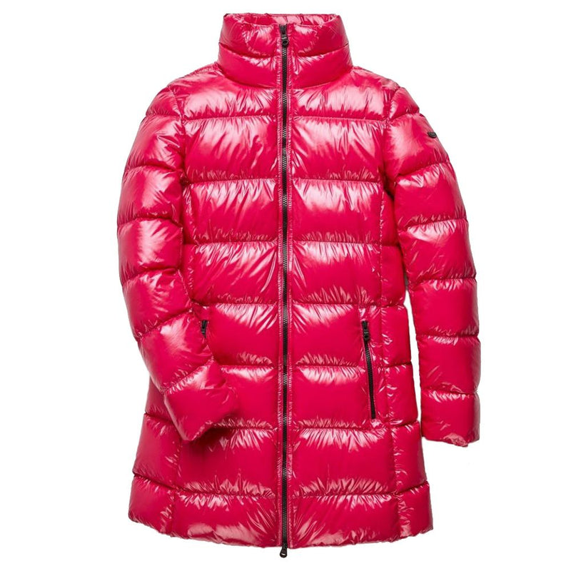 Fuchsia Nylon Jackets & Coat