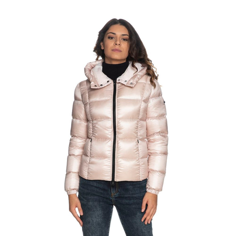 Pink Polyester Jackets & Coat