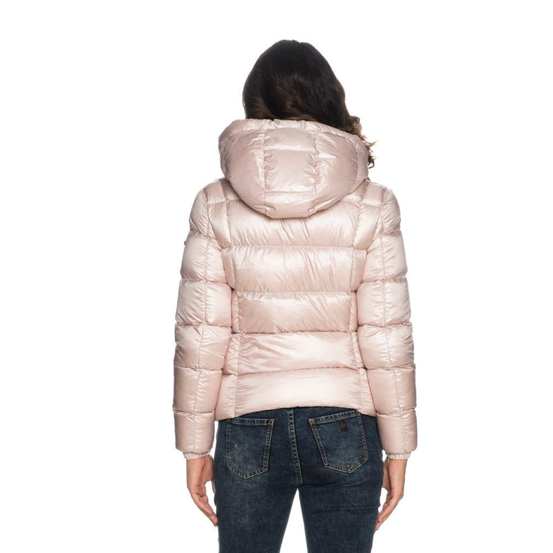 Pink Polyester Jackets & Coat