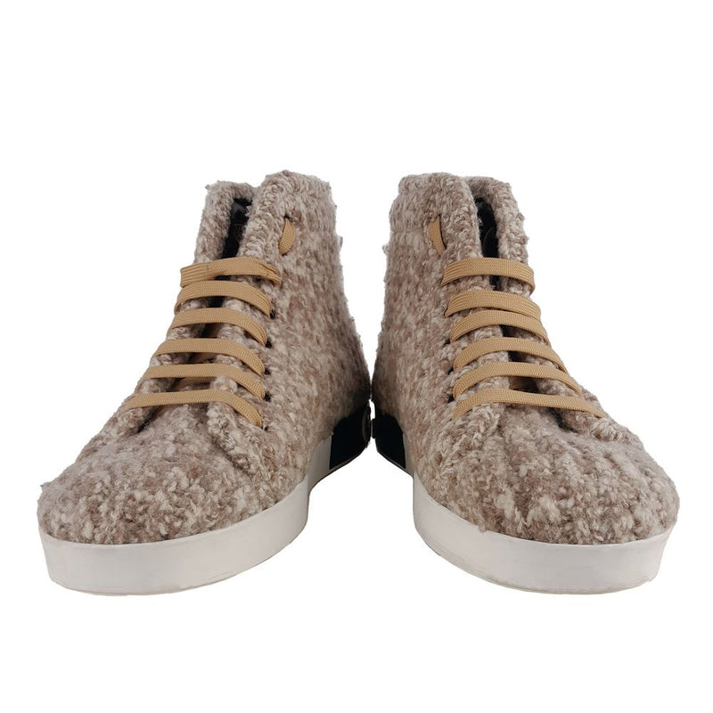 Beige Wool Sneaker