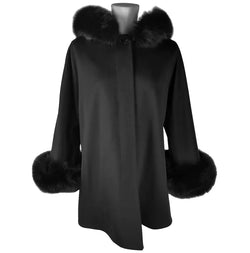 Black Wool Vergine Jackets & Coat