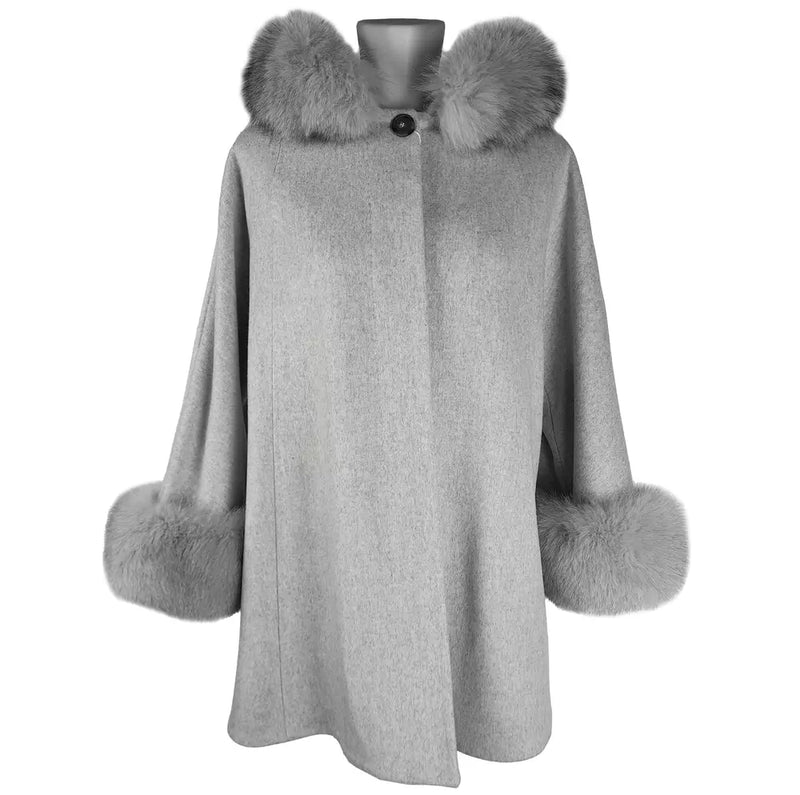 Gray Wool Vergine Jackets & Coat