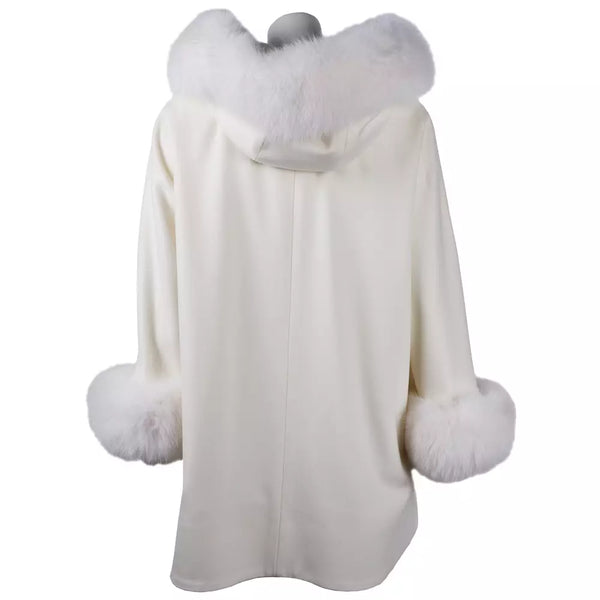 White Wool Vergine Jackets & Coat