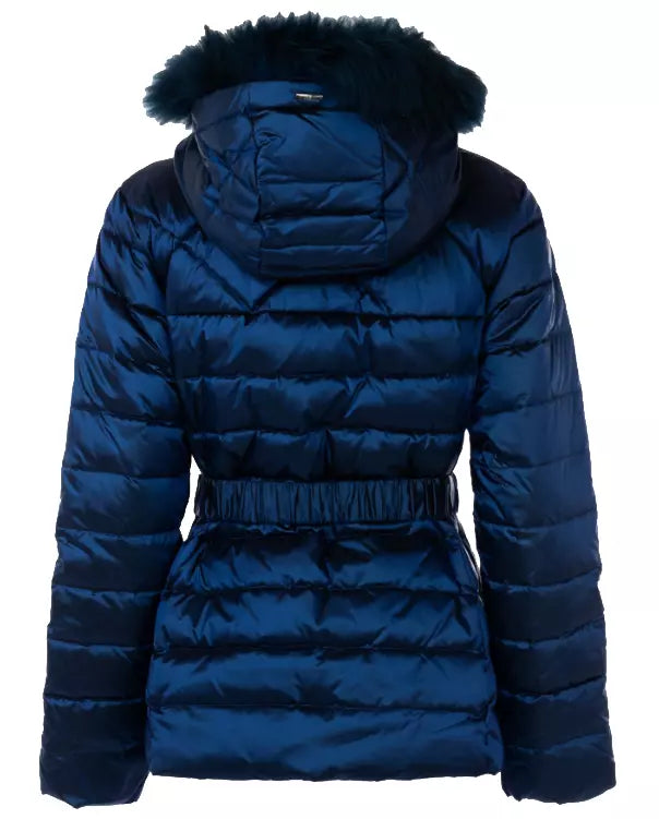 Blue Polyamide Jackets & Coat