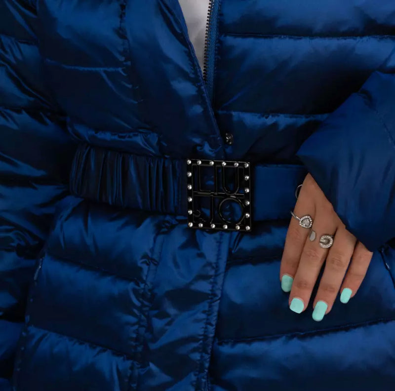 Blue Polyamide Jackets & Coat