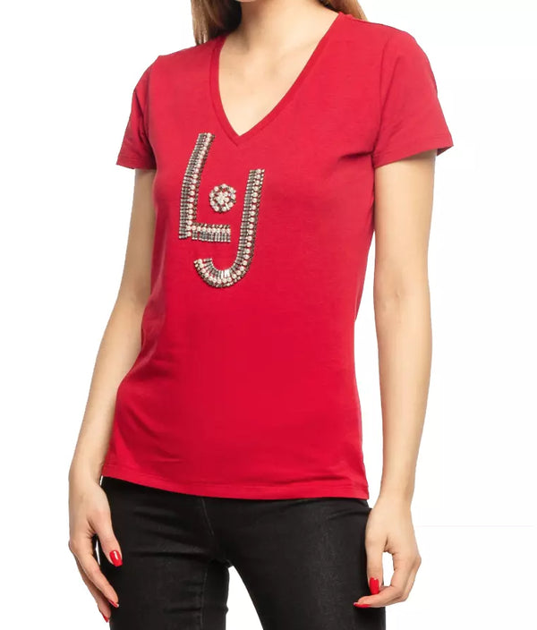 Red Cotton Tops & T-Shirt