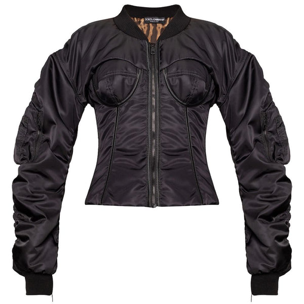 Black Polyamide Jackets & Coat