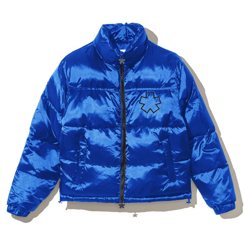 Blue Nylon Jackets & Coat