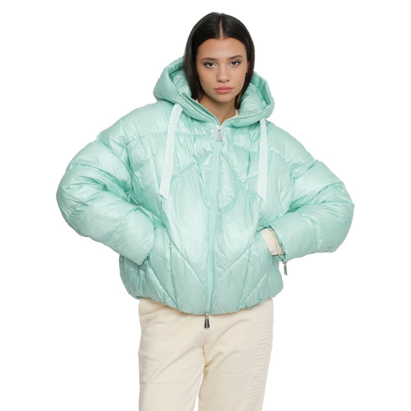 Green Nylon Jackets & Coat