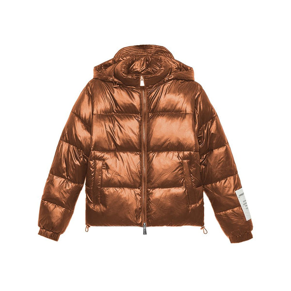 Brown Nylon Jackets & Coat