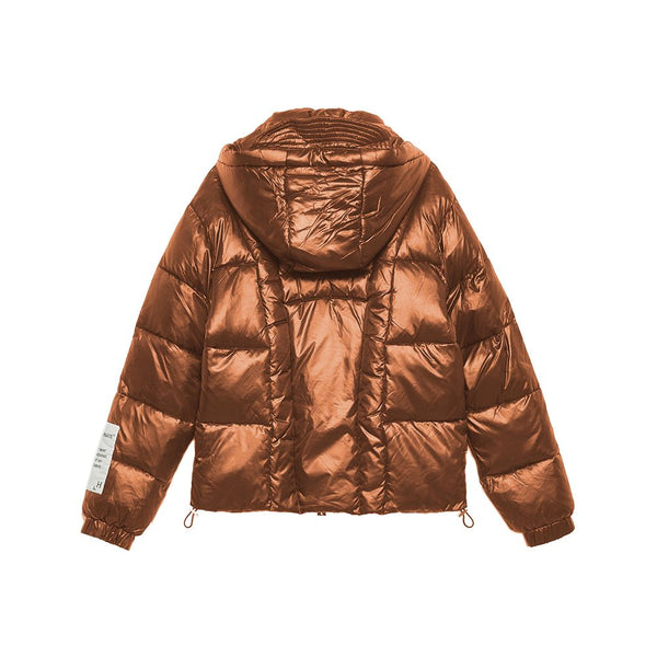 Brown Nylon Jackets & Coat