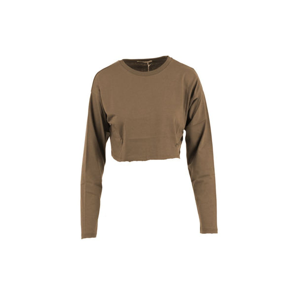 Brown Cotton Tops & T-Shirt