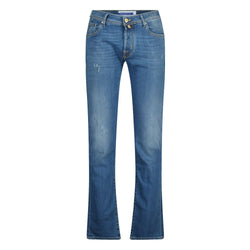 Blue Cotton Jeans & Pant