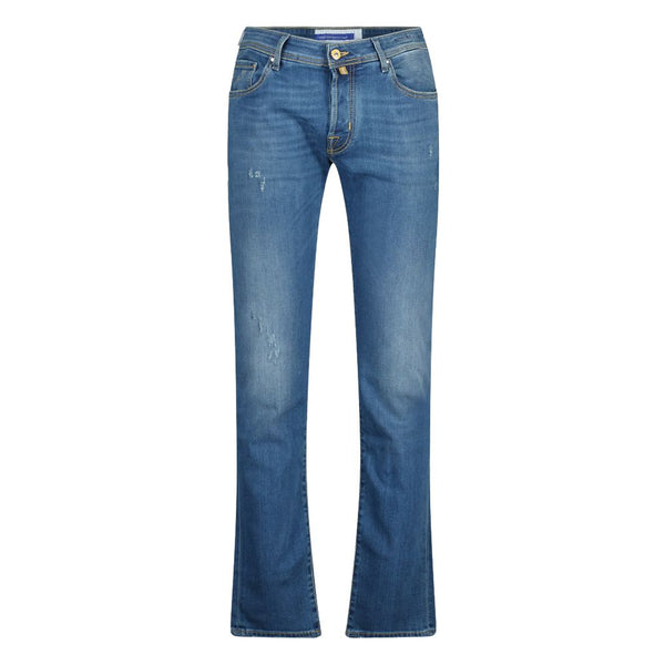 Blue Cotton Jeans & Pant